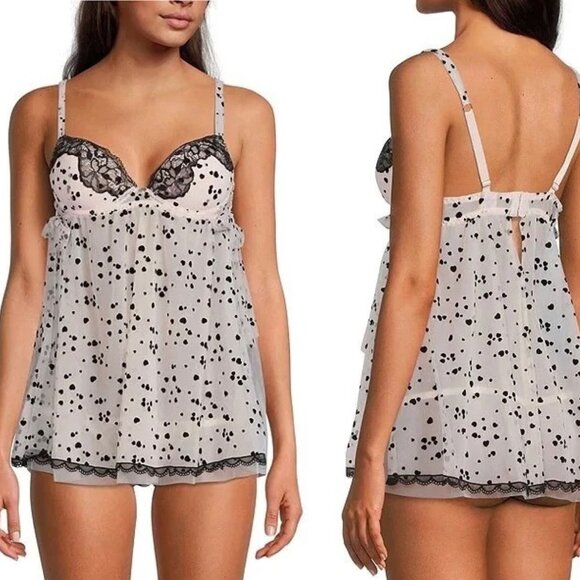 Seductive Wear Cinema Etoile Mesh Babydoll Chemise, size medium - Picture 1 of 12